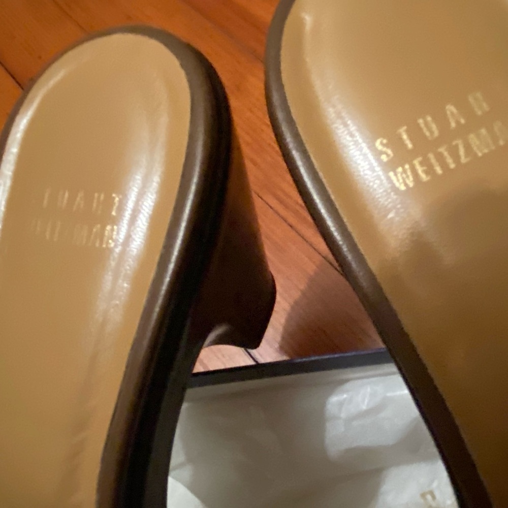 Like New! Stuart Weitzman Platform Slides - image 4